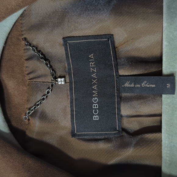 BCBGMaxAzria Asymmetrical Faux Suede Jacket - Picture 8 of 9